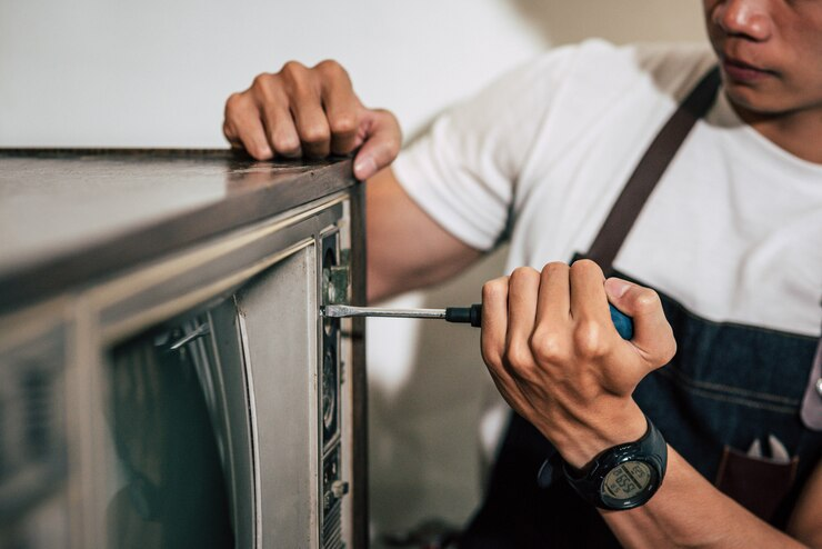 Person revitalizes their kitchen with a DIY fix for their microwave